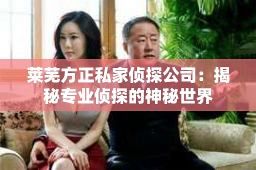 莱芜方正私家侦探公司：揭秘专业侦探的神秘世界
