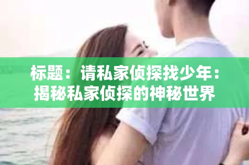 标题：请私家侦探找少年：揭秘私家侦探的神秘世界