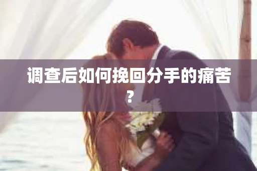 调查后如何挽回分手的痛苦？