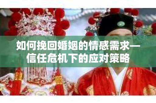 如何挽回婚姻的情感需求—信任危机下的应对策略